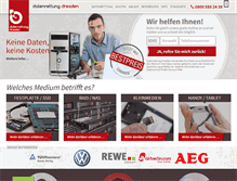Tablet Screenshot of datenrettung-dresden.net